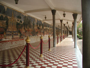 カンボジア王宮の壁画 